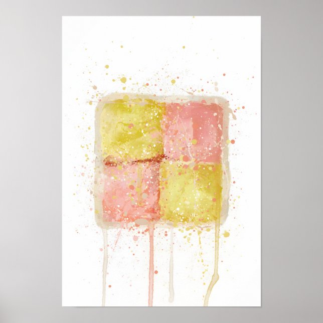 Poster Cake Wall Art Print 'Battenberg' (Frente)