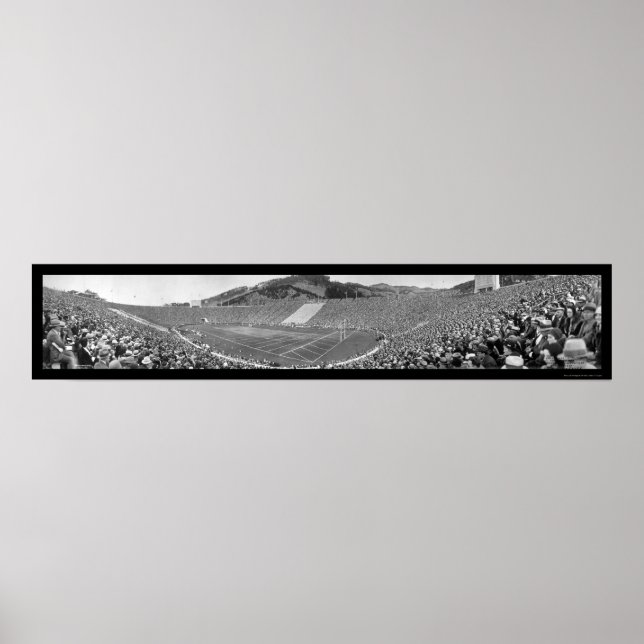 Póster Cal Stanford Big Game Foto de Futebol 1930 (Frente)