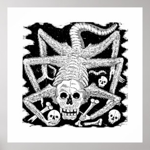 Póster Calavera Huertista por José Guadalupe Posada