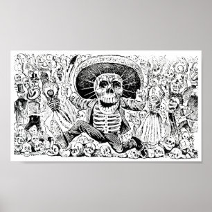 Poster Calavera Oaxaqueña por José Guadalupe Posada 190