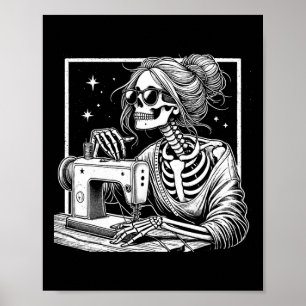 Poster Calçado Esqueleto Serradura Quiltro de Halloween P