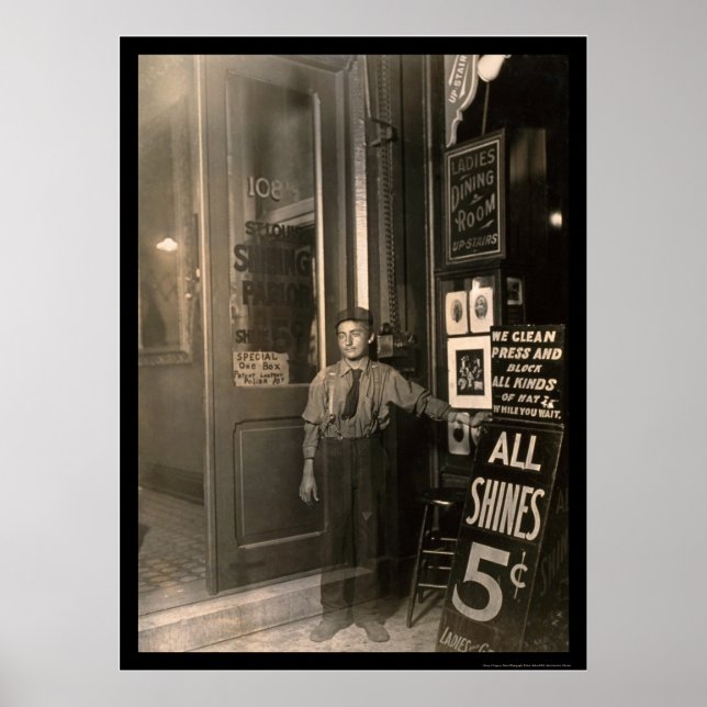 Poster Calçado grego Shine Boy 1908 (Frente)