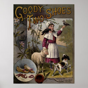 Póster calçados 1888 do Presente-Dois da capa do livro d