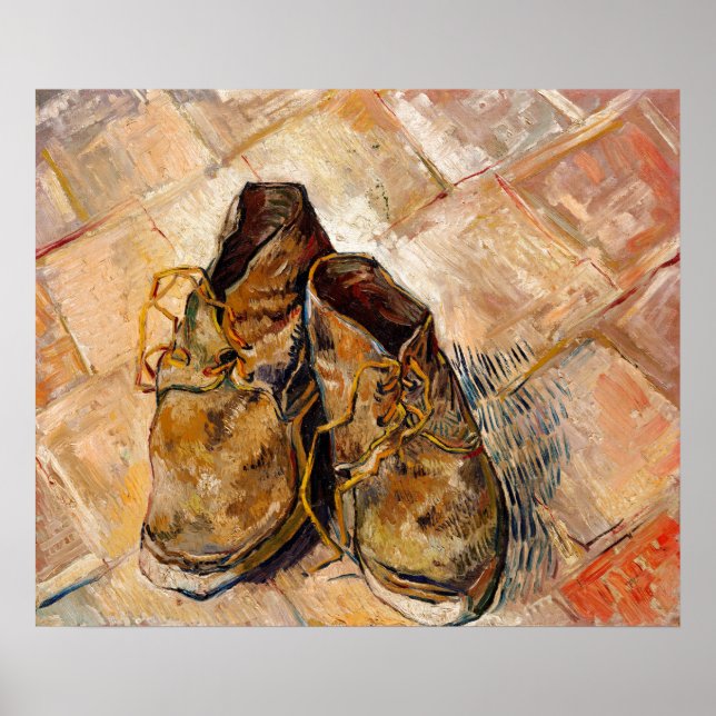 Poster Calçados da pintura de Van Gogh (Frente)