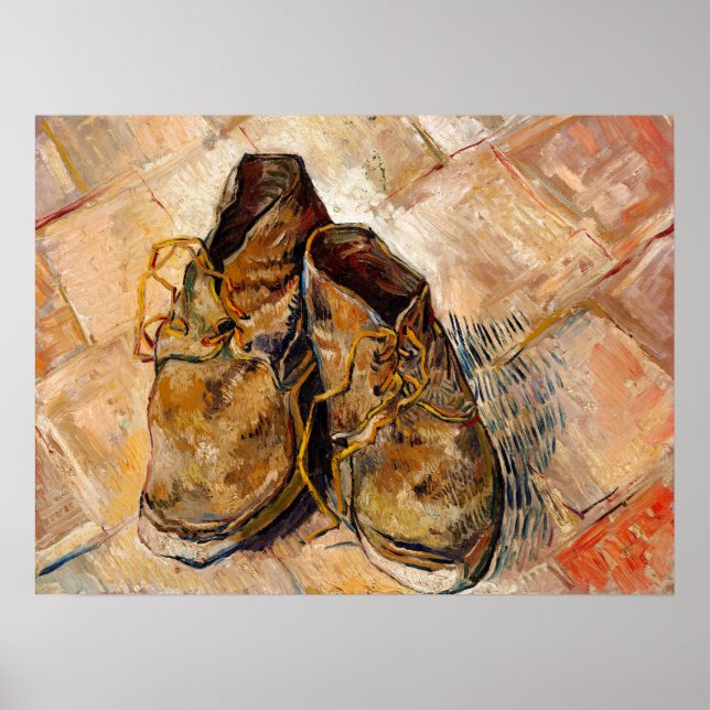 Poster Calçados da pintura de Van Gogh (Frente)