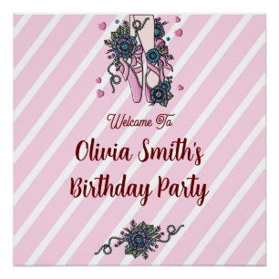 Póster Calçados de Balé personalizados