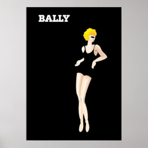 Póster Calçados Vintage Art Bernard Villemot Bally