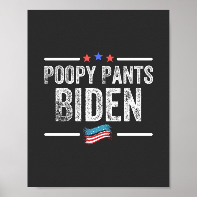 Poster Calças Cagadas Biden (Frente)