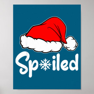 Poster Calças de Natal Combinando Chapéu do Papai Noel Qu