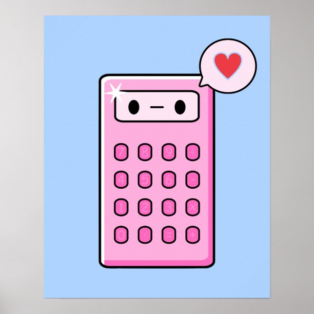 Póster Calculadora Love (Frente)