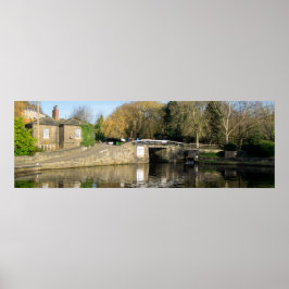 Poster Calder and Hebble Navigation: Salterhebble Locks