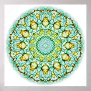 Poster Caleidoscópio da árvore de pera