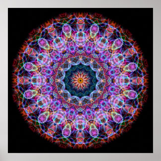 Póster Caleidoscópio de Lotus