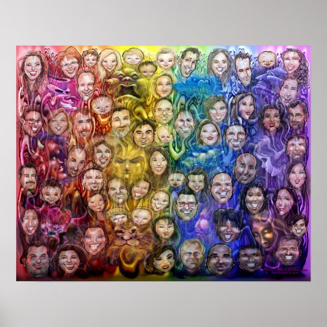 Poster Caleidoscópio entrelaçado de Emoção (Frente)