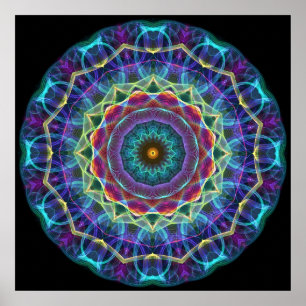 Póster Caleidoscópio interno da flor