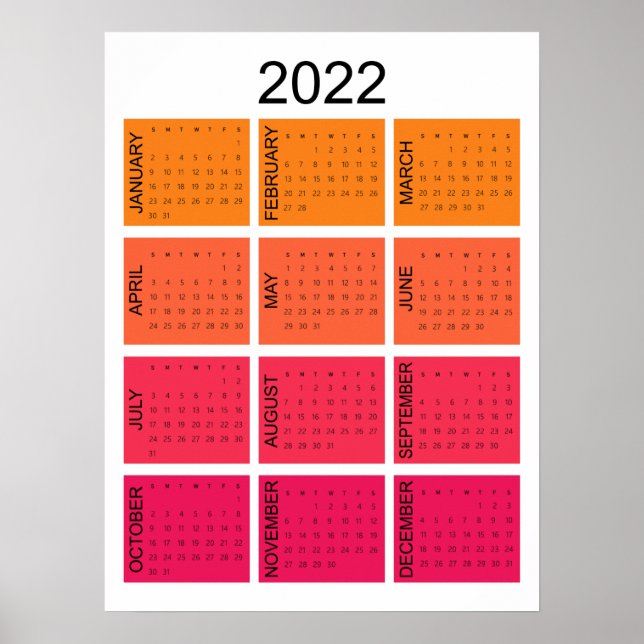 Poster Calendário 2022 (Frente)