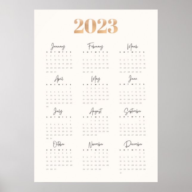Poster Calendário 2023 (Frente)