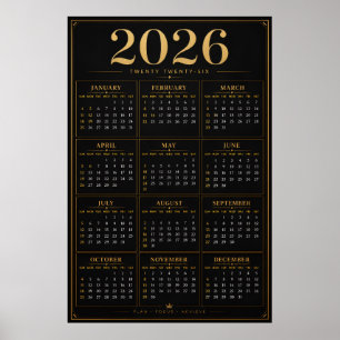 Poster Calendário 2026