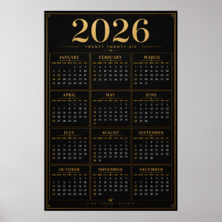 Poster Calendário 2026