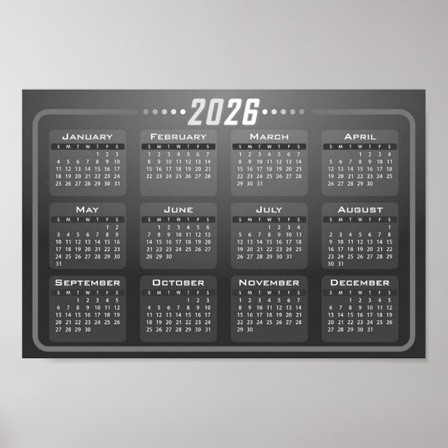 Poster Calendário 2026 (Frente)