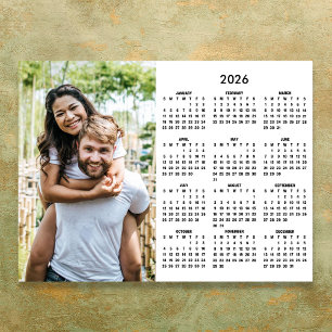 Poster Calendário 2026 Moderno Simples Foto