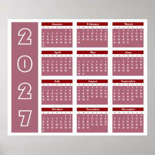 Poster Calendário 2027