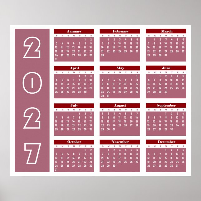Poster Calendário 2027 (Frente)