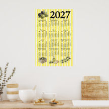 Calendário 2027, Azeitonas Mediterrâneas Listras A