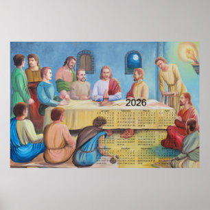 Poster Calendário A Última Ceia 2026