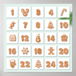 Poster Calendário Antecipado de Natal