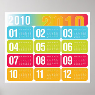 Poster Calendário Anual de 2010