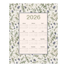 Calendário Anual de 2026 Thistle