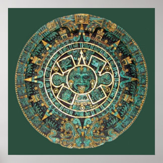 Poster Calendário AZTEC em cor