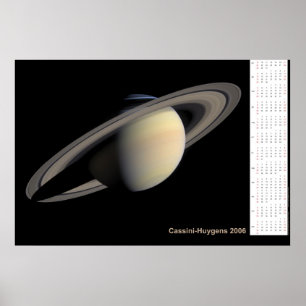 Poster Calendário Cassini-Huygens 2006