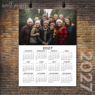 Poster Calendário com Foto - Vista do Ano Completo
