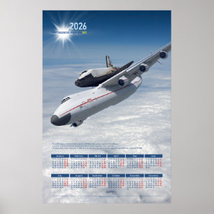 Poster Calendário Comemorativo 2026 Antonov An-225 "Mriya