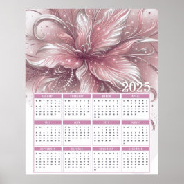 Poster Calendário da bonito Glittery Lily 2025