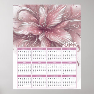 Poster Calendário da bonito Glittery Lily 2025