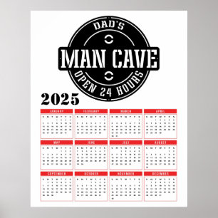 Poster Calendário da Caverna do Papai 2025