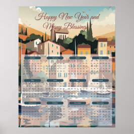 Poster Calendário da Cidade à Beira-Mar 2024