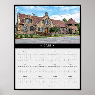 Poster Calendário da Parede da Igreja Presbiteriana do Mo
