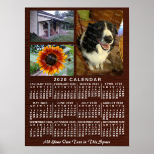 Poster Calendário de 2020 (Ver Descrição para Nova Versão