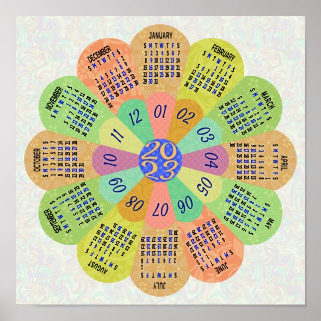 Poster Calendário de 2023 (Veja a Descrição para a Versão (Frente)