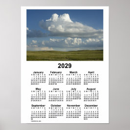 Poster Calendário de 2029 Nebraska Sandhills por Janz Pos