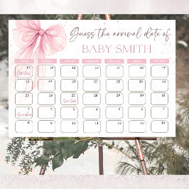 Poster Calendário de Adivinhação da Data de Nascimento Bo