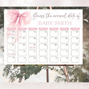 Poster Calendário de Adivinhação da Data de Nascimento Bo