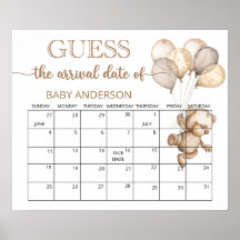 Calendário de Adivinhação da Data de Nascimento do