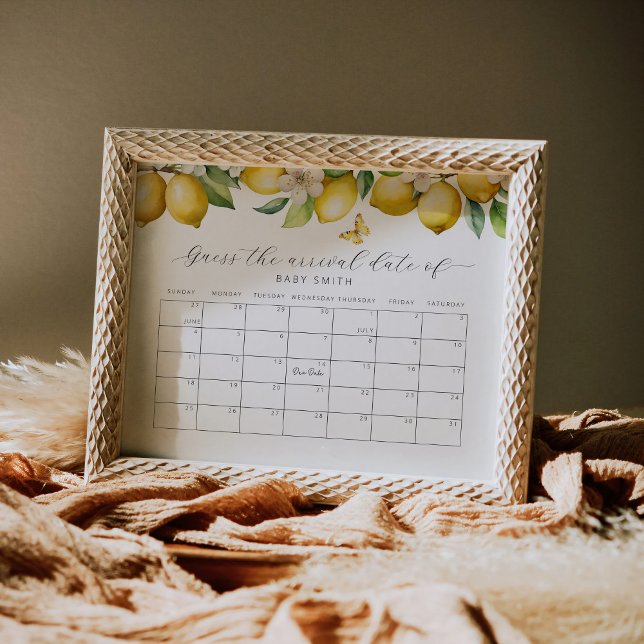 Poster Calendário de Adivinhação da Data Provável do Chá  (Criador carregado)