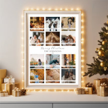 Calendário de Colagem de Fotos de Natal 12