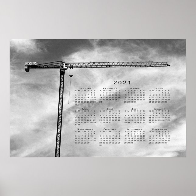 Poster Calendário de Construção 2021 (Frente)